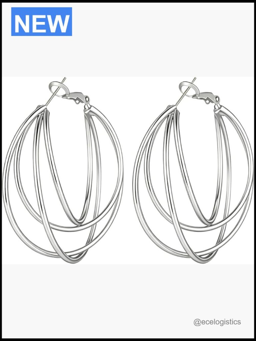 Hypoallergenic 14K Gold Plated Hoop Earrings 925 Sterling Silver Post